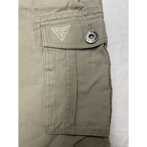 guess cargo shorts Men’s Size 32 Color Beige Cargo Pockets - Picture 4 of 10